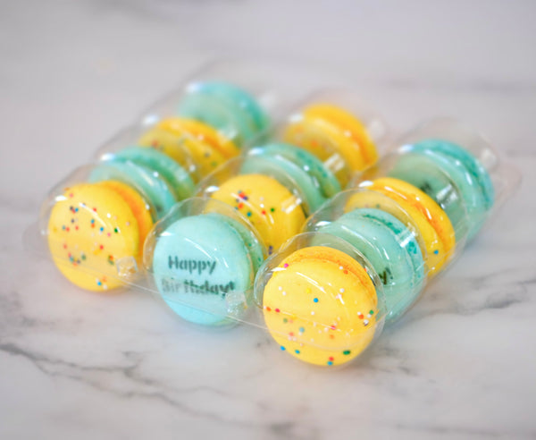 Birthday Macarons! Birthday Gifts for Him and Her- Birthday Treats - Cookies